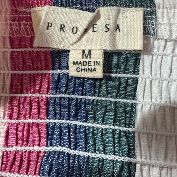 Promesa Striped One Piece Jumpsuit Women’s Medium - Picture 2 of 3